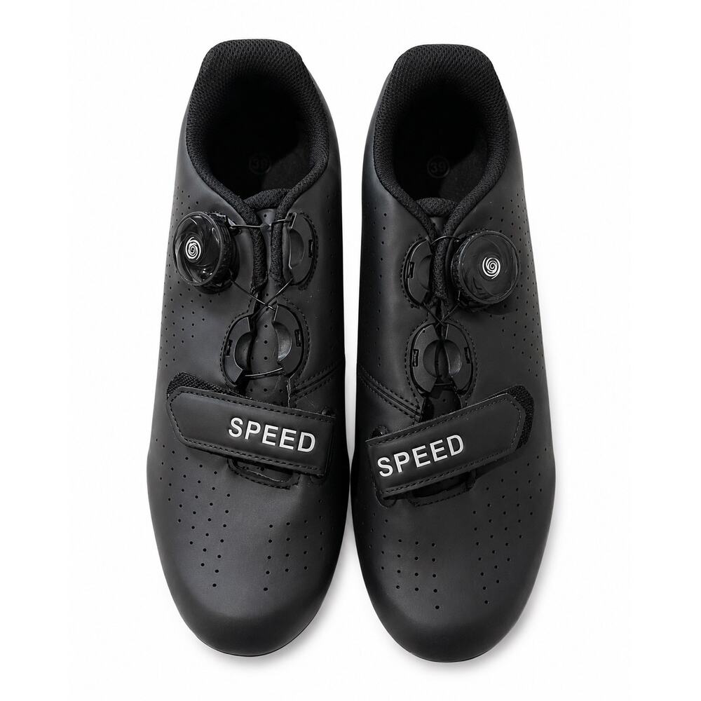 Speed Black Cycling Shoes EU 39 Road‎ Bike Spin Class 3-Bolt Dial Closure